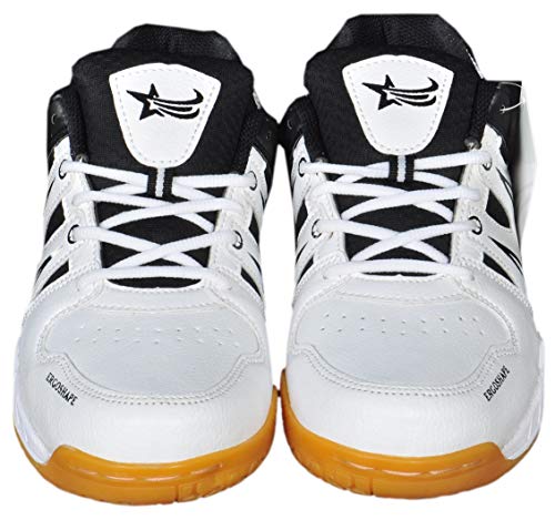 GBG Men`s Badminton Shoes 0751-White-Black-7
