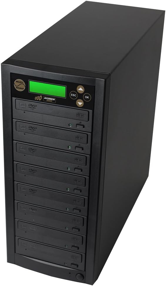 Editor Direct - 7 Target Standalone 24X CD / DVD Writer Burners Duplicator with built-in 250GB SATA Hard Drive