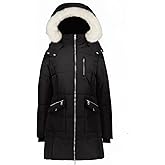 JYG Women's Winter Coat Warm Quilted Thickened Outerwear Windproof Puffer Parka Jackets with Removable Hood