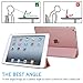 SAVFY Case for iPad 2 / 3 / 4 - Ultra Slim Lightweight Smart-shell Stand Cover for iPad 2 / The NEW iPad 3 (3rd Gen) / iPad 4, Rose GOLD (with Auto Wake / Sleep)