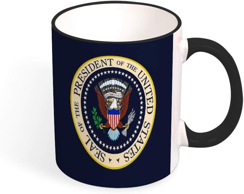 Two Tone Black Mug Seal of The President of The United States Funny Coffee Mug Cup 11 OZ