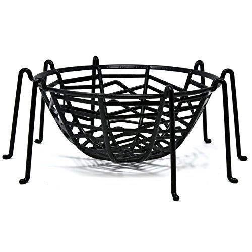 Halloween Spider Web Legs Candy Bowl Basket Party Favor Supplies Table Decorations, Set of 4 Trick or Treat Plastic Goodie Dish Holder Orange Black Purple Green by Gift Boutique