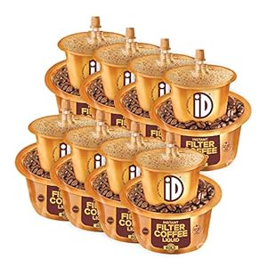 iD 100% Authentic 60 Cups 1200ml Fresh Filter Coffee Liquid (150ml x 8) – Pack of 8