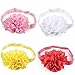 EagleUS (CA seller) DOTASI 12pcs Cute Girl Elastic Flower Headband Hair Bow Band for Baby Hair Accessories (Multi-Color #4)