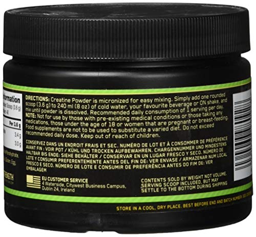 [- Optimum Nutrition Micronised Creatine Monohydrate- Kreatin-Monohydrat Pulver (hergestellt fü