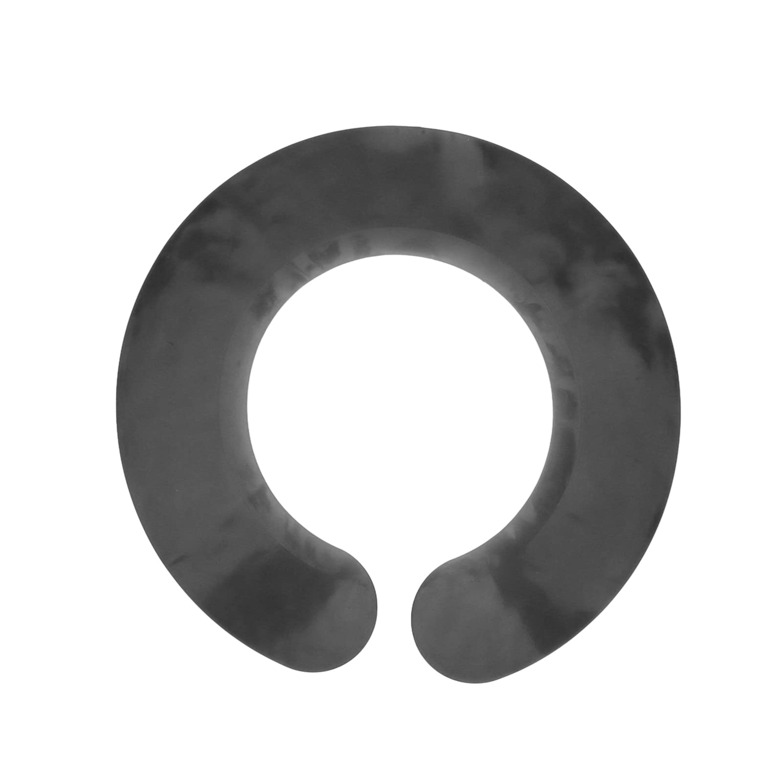 Hair Cutting Collar, Hair Cutting Cape for Neck, Silicone Waterproof Hair Styling Collar for Neck Shield, Hair Dyeing Shawl for Hair Salon Cutting Hairdressing(Black)