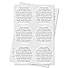 Candle Warning Sticker Jar Container White Black 1.5" - 300 Labels per Package primary