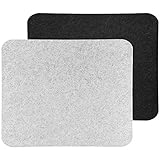 Soohu 2 Pack Anti Dirty Wool Felt Mouse Pad