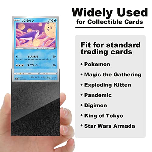 Black MTG Card Sleeves 200 Pack, Standard Card Sleeves Sturdy MTG