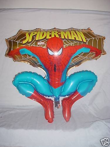 Toyland® 78cm (31") Spider Man Jumping Shaped Character Foil Balloons - Kids Party Balloons (Blue) — image 1