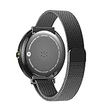 Oitom Watch Bands Stailess Steel Milanese Magnetic Loop for Motorola Moto 360 1st 2014 Smartwatch (Black)