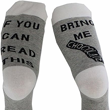 If You Can Read This. Bring Me Chocolate Novelty Crew Sock, One Size, Colourful
