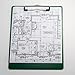Officemate OIC Recycled Plastic Clipboard, Letter Size, Green (83063)