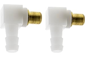YOOU-LIJIA MSAOWUED 692317 Carb Fuel Fitting Elbow Hose Connector (2/pack) Replace Briggs & Stratton Engine Snowblower Lawn Tractor Generator 493496, 494451