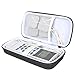 co2crea Hard Travel Case for HealthmateForever YK15AB TENS Unit Electronic Pulse Massager Tennis Elbow (Size S - White Lining)