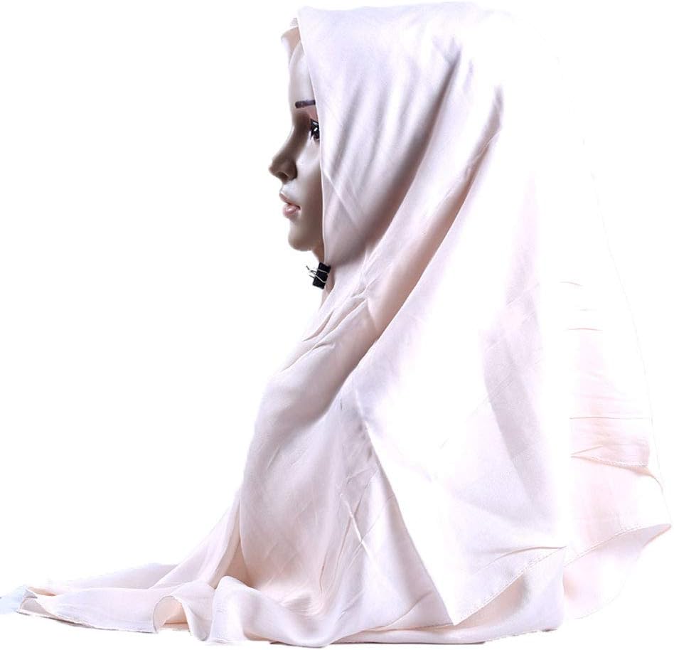 Malaysian Square Scarf Woman Polyester Convenient Hijab 105x105cm