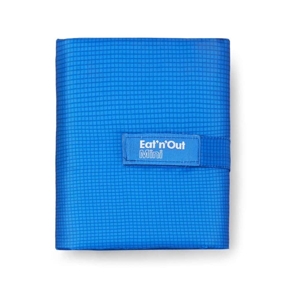 PinkRoll'eat – Eat'n'Out Mini Nature | Waterproof Thermal Bag Convertible into Tablecloth | Reusable and Eco-Friendly | BPA Free with Zip | Black (Blue)