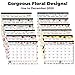 Large Desk Calendar 2020, 17.75 x 13.75 (Floral), Use to December 2020, Wall Calendar or Desktop Calendars with Stickers for Calendars, Monthly Calender by Cranbury