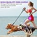 COOYOO 2 Pack Dog Leash 5 FT Heavy Duty - Comfortable Padded Handle - Reflective Dog Leash for Medium Large Dogs with Collapsible Pet Bowl