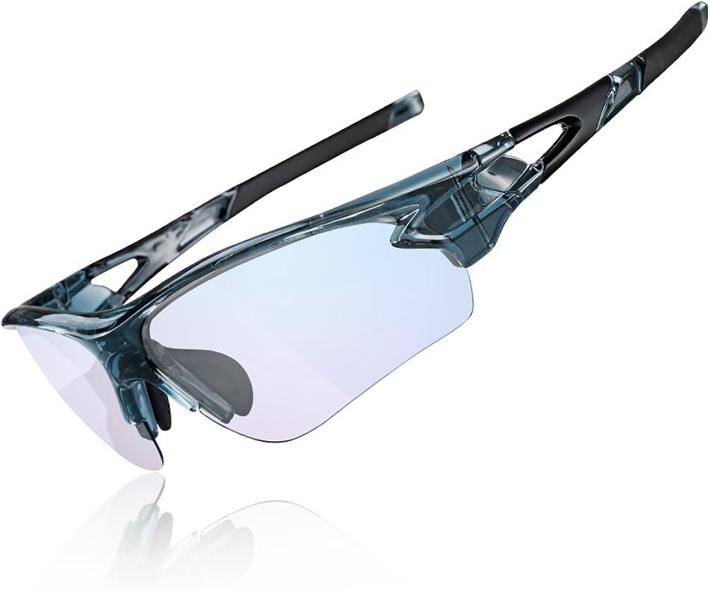 ROCKBROS Sports Sunglasses Cycling Glasses Photochromic Glasses for Mountain Bike Fishing Transparent PC Lenses UV400 Ultra Light Unisex