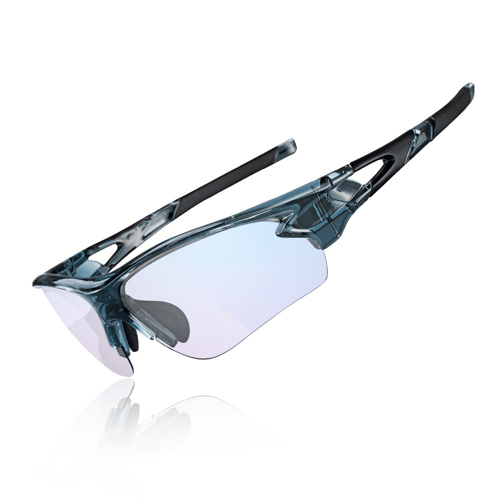 ROCKBROS Sports Sunglasses Cycling Glasses Photochromic Glasses for Mountain Bike Fishing Transparent PC Lenses UV400 Ultra Light Unisex