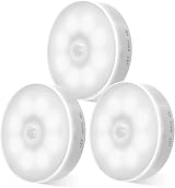 KALAHOL Motion Sensor Lights Indoor 3 Pack USB Rechargeable 100 Lumens