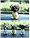 OZUKO Pug Bobblehead Mini Puppy Dog Figurine Car Dashboard Decoration Nodding Shaking Head Toys for Kids Room (Laugh Dog)