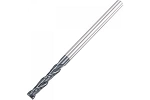 uxcell Square Nose End Mill, 6mm Tip Dia Solid Carbide AlTiN Coated CNC Router Bits 2 Flute Spiral Milling Cutter HRC45 with 