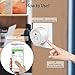 Smart Socket, MWAY Mini Smart Plug WiFi Enabled,Remote Control From Anywhere,Compatible with Alexa,Support 2.4GHz Wifi Networks,Voltage 100-240V,Electrical Power Switch for Household Applicances