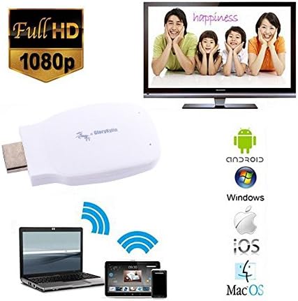 GloryKylin ALLCast Best Media Player for TV, Wireless TV Streamer. Full HD Supports HDMI, DLNA, Miracast, AirPlay - USA FCC/CE Certified