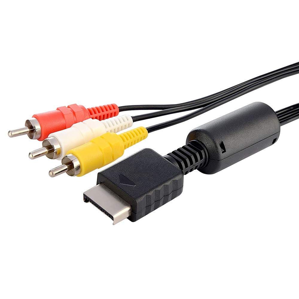 RGEEK PS2 PS3 AV Cable, AV to RCA Composite Cable Cord for PS2 PS3(6FT)