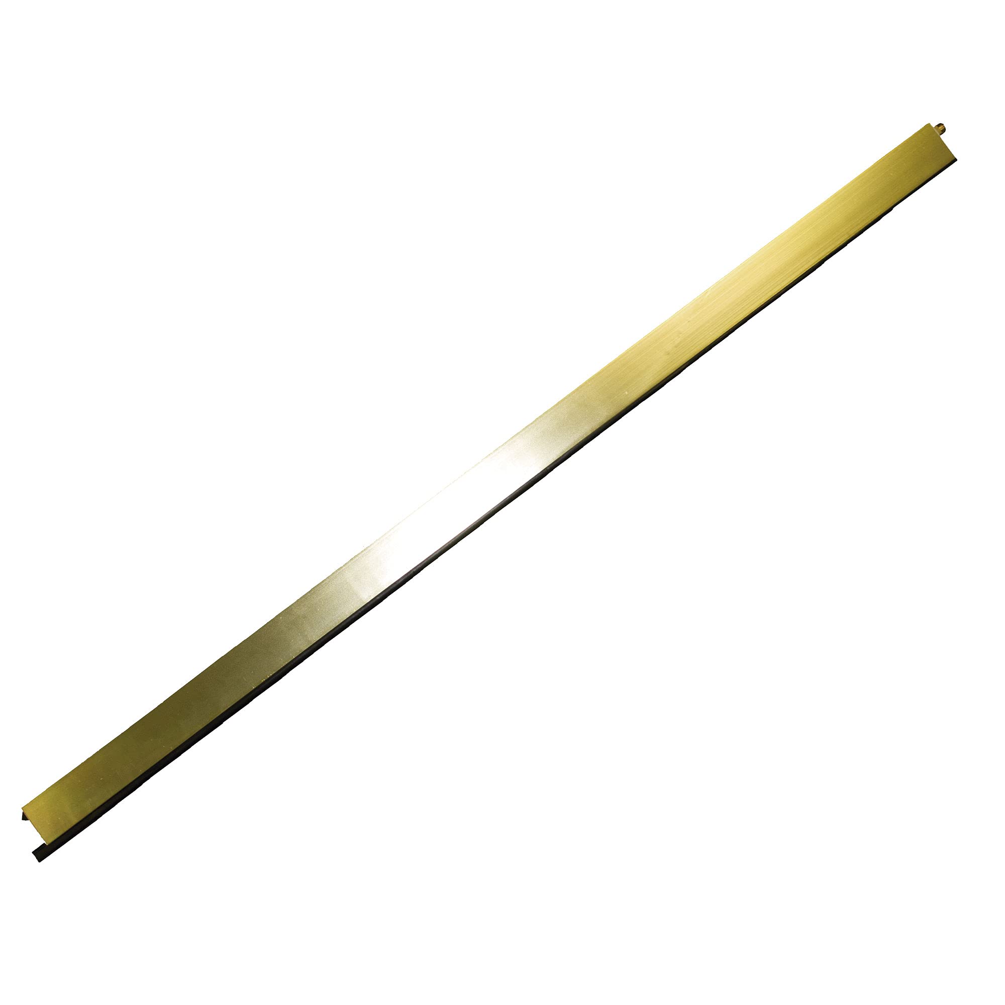 Amig - Automatic Draught Excluder, Rubber Closure, Stainless Steel Inner Mechanism and Brass Stop, Self-Levelling, Can Be Cut to Size, 1 m, Gold, Aluminium