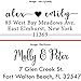 20 Designs to Choose!! Personalized - Address Stamp - Customized Stamp - Self-Inking Return Address Mail 3 Lines Custom Address Stamper - Black Red Blue Purple Green Ink - Wedding Invitation Stamp