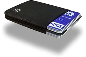 Modern Carry Elastic Minimal Card Holder, Ultra Thin Minimalist Wallet for Men & Women, Credit Card & Business Card Holder, Slim Credit Card Wallet