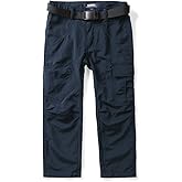Mesinsefra Kids' Hiking Cargo Pants,Boy's Casual Outdoor Quick Dry Lightweight Climbing Camping Fishing Trousers Blue 170-US 11-12 Years