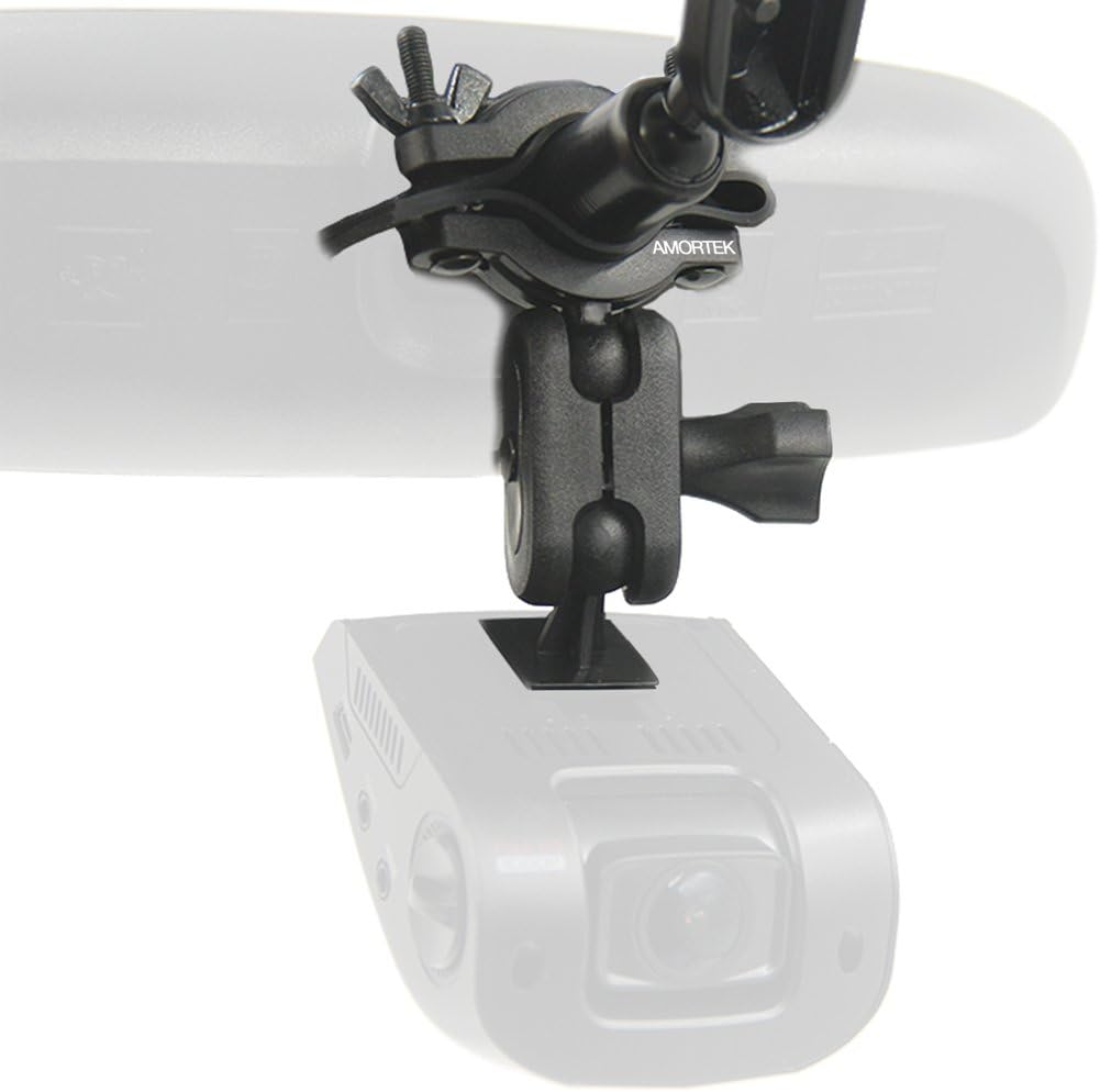 Car Dash Cam Mirror Mount for Rexing V1, Rexing V1P and Rexing V1N Exclusively, Easy-Installation