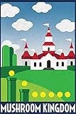 Mushroom Kingdom Retro Travel Art Print 24 x 36in