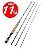 Fiblink 4-Piece Lightweight Portable Graphite Fly Fishing Rod With 30-ton Carbon Fiber Blanks