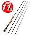 Fiblink 4-Piece Lightweight Portable Carbon Fly Fishing Rod with 30-ton Carbon Fiber Blanks