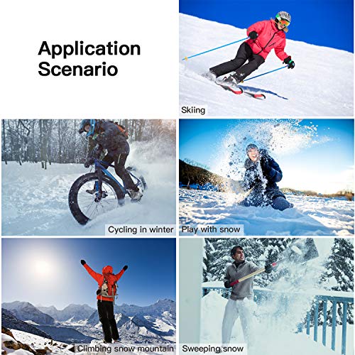 Heated Gloves, Electric Gloves for Men Women 3 Heating Temperature Adjustable TouchScreen Waterproof Warm Gloves for All Kinds of Outdoor Activities