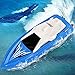 Remote Control Boat for Kids Adults RC Boats for Pools and Lakes 2.4Ghz Racing Boats High Speed 20minutes Play Time Rechargeable Electric RC Toys for 6,7,8-16 Year Old Boys Girls Gifts Blue