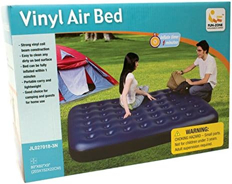 Innovative Edge Design Vinyl Air Bed- Queen