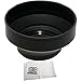 58mm Rubber Lens Hood for Canon Camera SL1 T5 T3 T6s T6i T5i T4i T3i T2i T1i Xsi XS 60D 70D 7D 7D Mark II 6D 5D Mark II 5D & Mark III DSLR Cameras