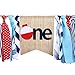 Officially One for 1st Birthday - First Birthday for Highchair Banner, Photo Booth Props for Party Supplies,Party Favors Decorations for Baby, Birthday Souvenir (Officially One Banner)