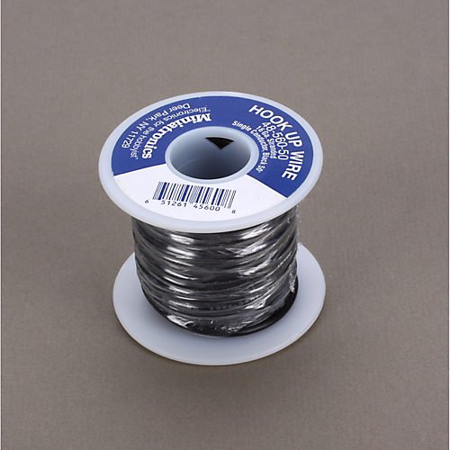 50' Stranded Wire 16 Gauge, Black