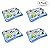 Festar 4-Pack Inflatable Ice Serving Bar Coolers for Parties, Salad BBQ Picnic Ice Food Drinks Buffet Server Tray for Indoor Outdoor Party
