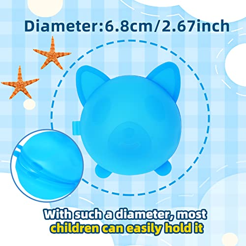 Reusable Water Balloons, 12pcs Splash Balls Refillable Quick Fill Self-Sealing Dog Shape Silicone Water Bomb for Kids Girls Boys, Funny Toy Game for Beach Backyard Pool Outdoor Summer Swimming Party