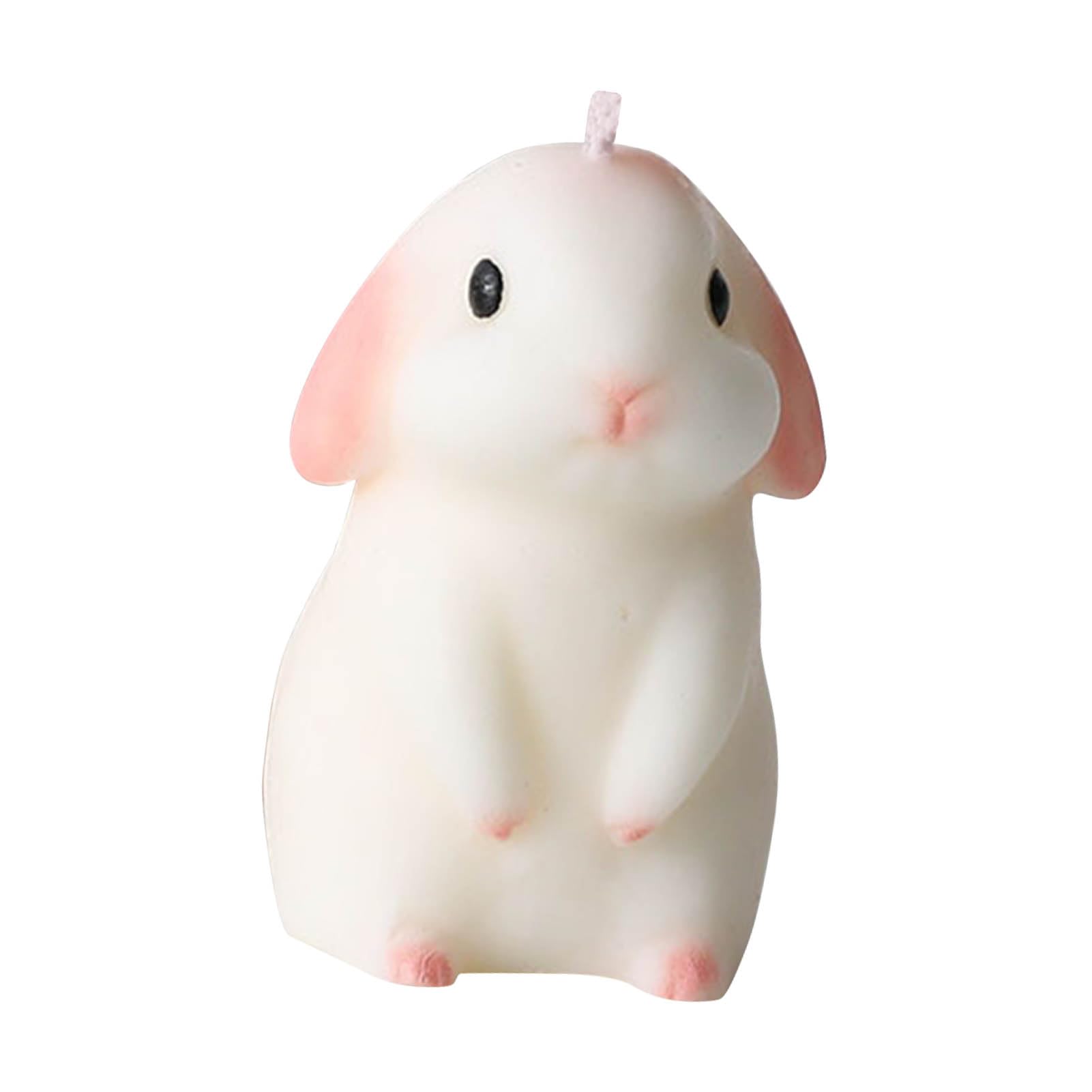 Bunny Scented Soy Wax Candle Cute DIY Decoration for Bedroom or Bathroom Relaxing Unique Bunny Ornament