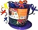 Bucket of Monkeys Game - Hours of Fun for Toddlers and preschoolers. Color Sorting, Linking, Motor Skills Developing and Counting Toy for Toddlers and Kids. 100 Colorful Pieces Bucket.
