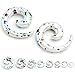 PiercingJ 16pcs 2-12MM (12G - 1/2